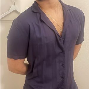Purple Button Up Shirt